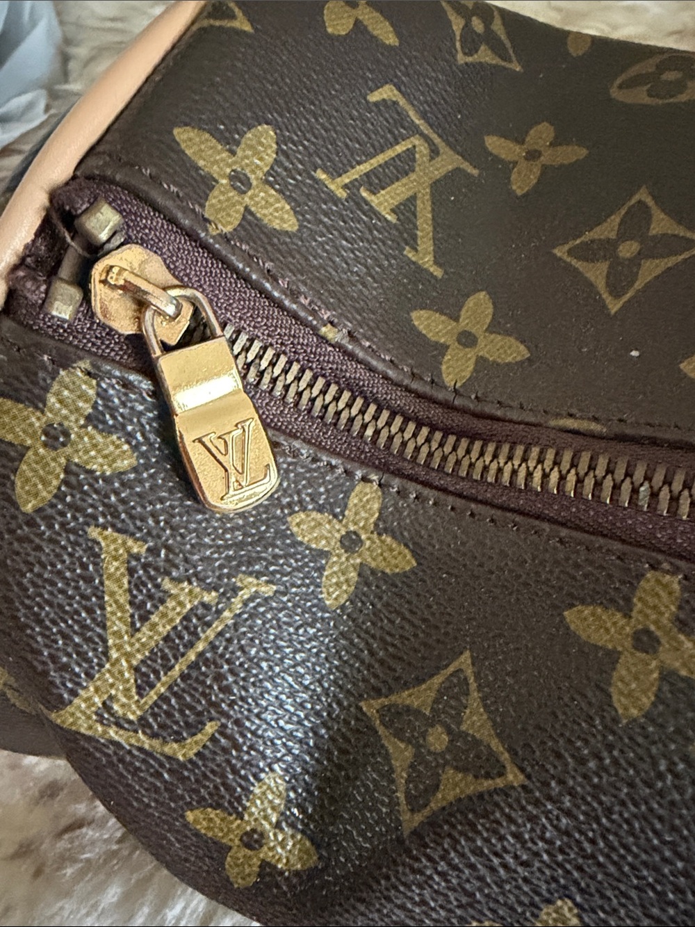 Copy- dupe LV Monogram Papillon fashion handbag leather fun purse zipper bag - Picture 3 of 9